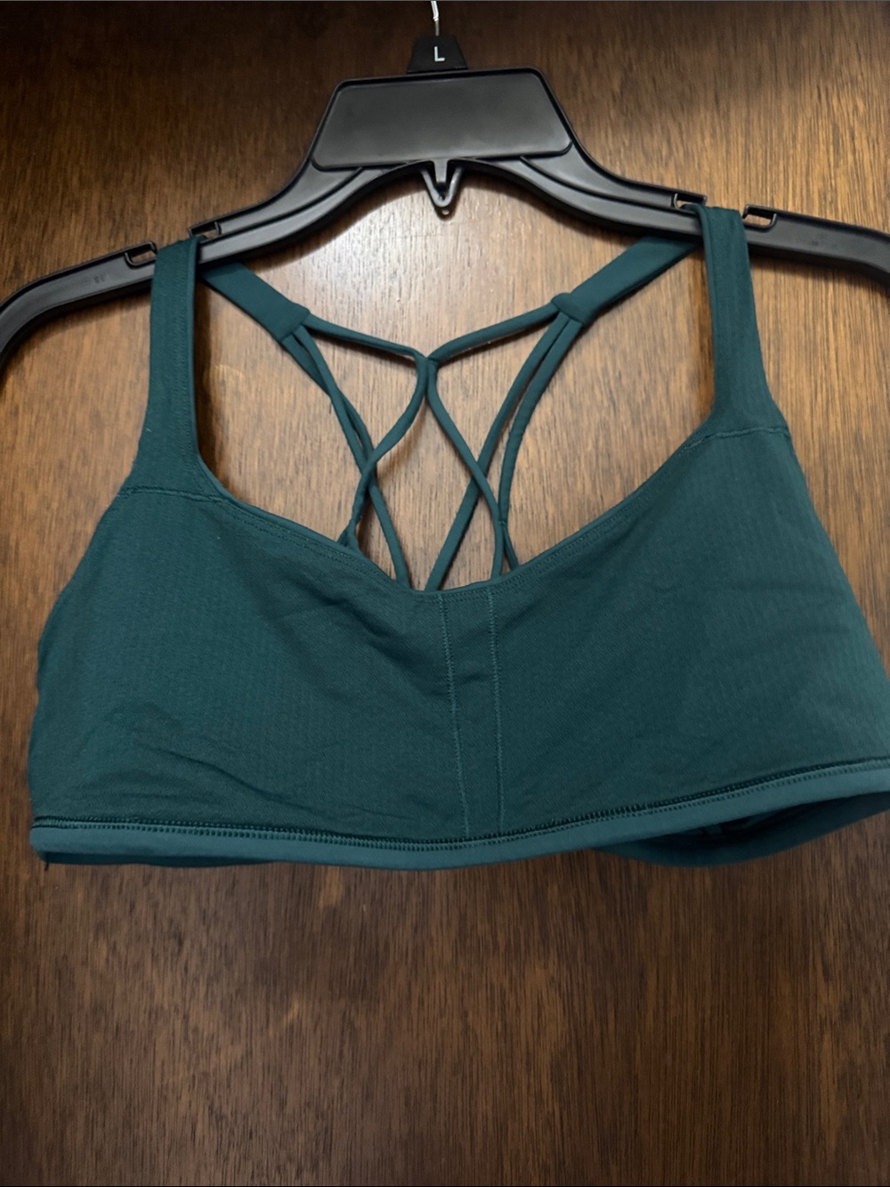 Lululemon Deep Teal Strappy Back Sports Bra